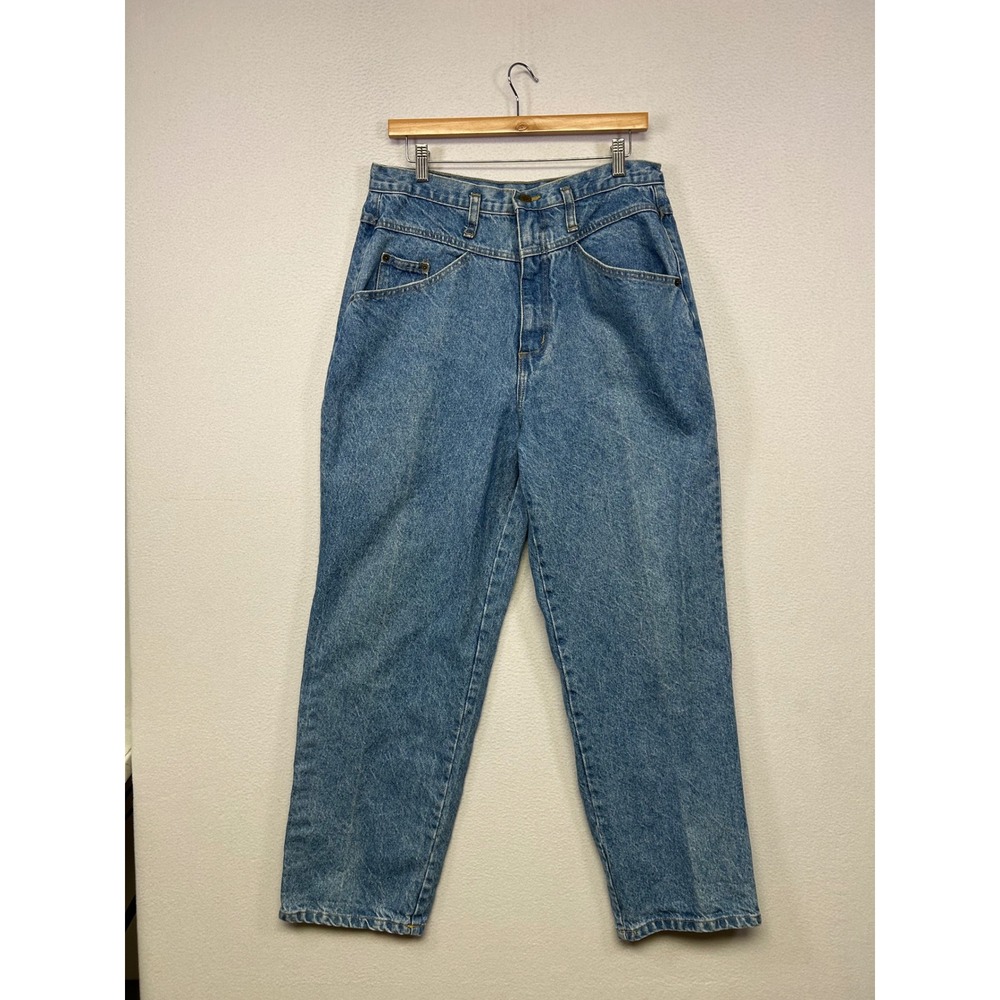 Vintage 90s Forenza Womens Size 14 Blue High Rise Mom Jeans Made in USA